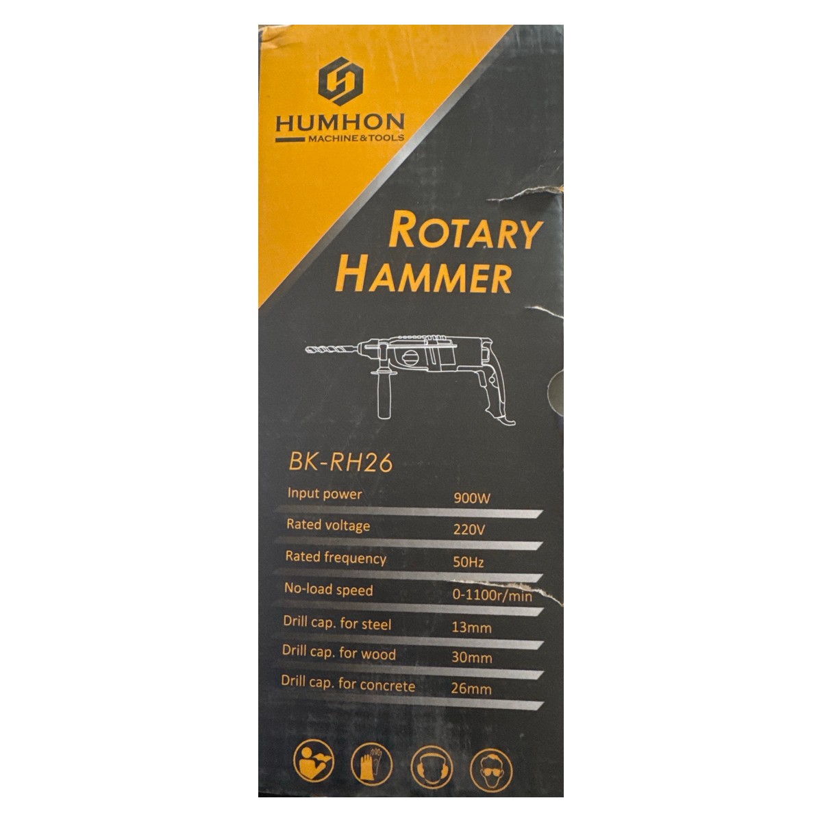 Perforateur HUMHON BK-RH26 SDS Plus — 900 W, perçage béton 26 mm 3