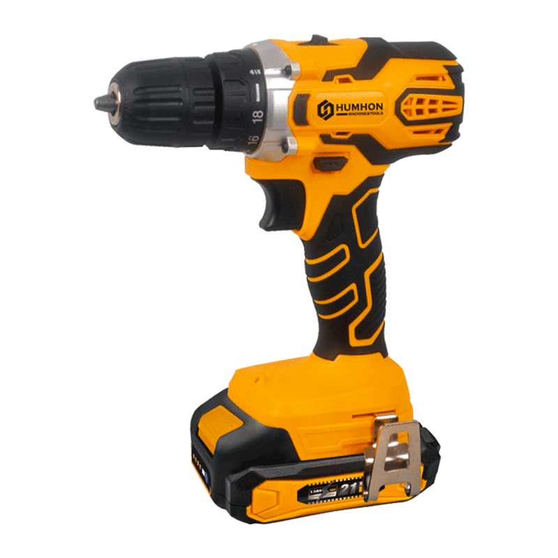 Perceuse-visseuse sans fil HUMHON 21 V — 2 batteries lithium-ion 1,5 Ah, mandrin 10 mm, 29 N·m — en coffret 1