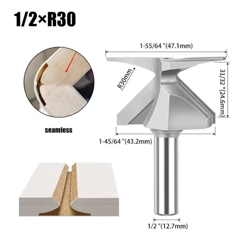 Fraises de pliage en arc — queue 12,7 mm (1/2") — profils R10 à R50 4