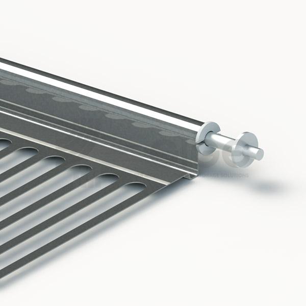 Egouttoir a vaisselle SIGE 052A pour meuble haut de 90 cm — deux niveaux, inox, bac d'egouttage 3