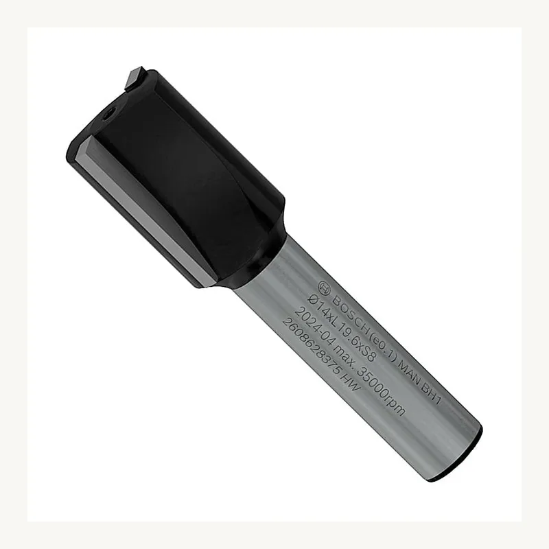 Fraise droite — queue 8 mm · actif Ø14 × 19,6 mm — Bosch PRO 2608628375 2