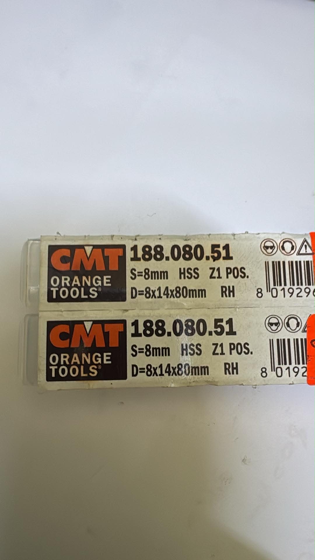 Fraise hélicoïdale pour aluminium — queue 8 mm · actif Ø8 × 68 mm — CMT 189.080.51 2
