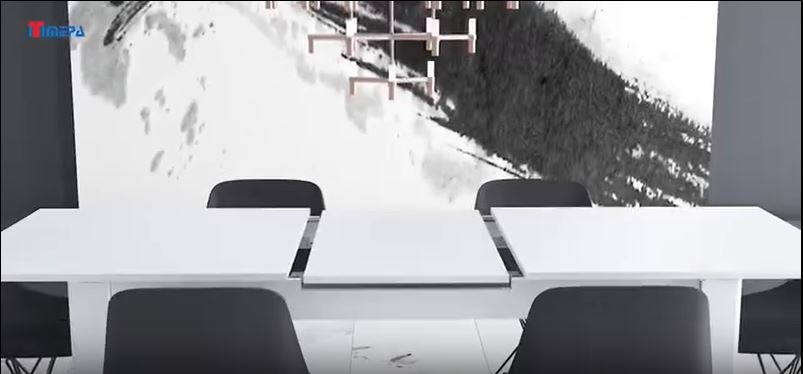 Mecanisme de table coulissante MEPA SMR — rallonge escamotable, 30 ou 40 cm 1