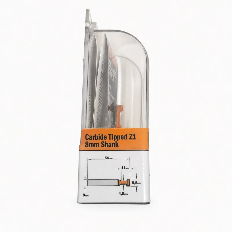 Fraise à trou de serrure — queue 8 mm · actif Ø9,5 × 11 mm — CMT 950.001.11 4