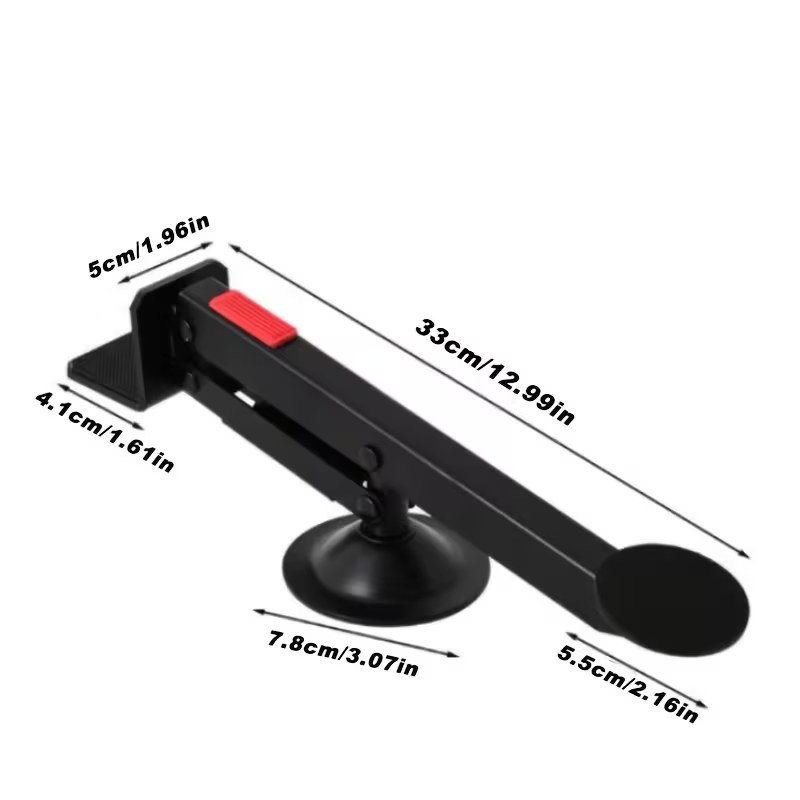 Lève-porte à pédale (gabarit de pose de porte) — acier, socle antidérapant pivotant 360° 7
