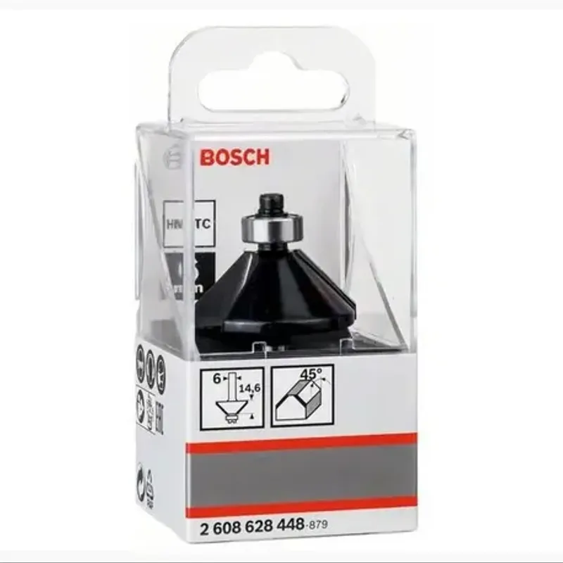 Fraise à chanfreiner 45° — queue 6 mm — Bosch 2608628448