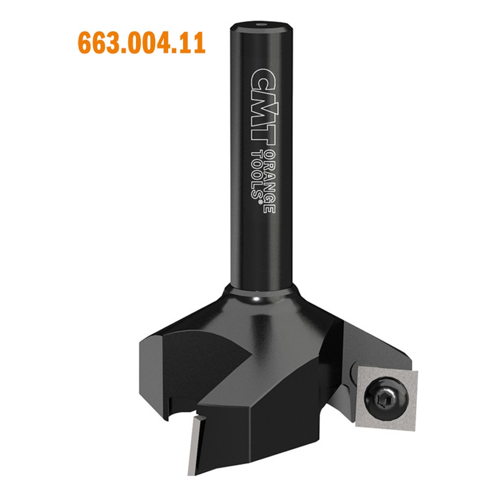 Fraise à surfacer CNC à plaquettes carbure (table martyre) — queue 12 mm · actif Ø60 × 12 mm — CMT 663.004.11 1