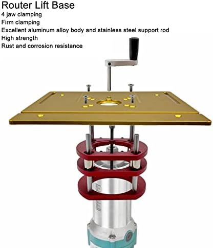 Plaque de table pour défonceuse — aluminium, guide parallèle et rapporteur d angle