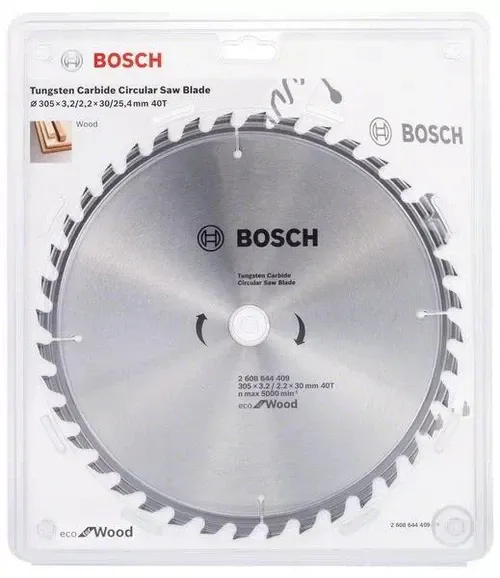 Disque pour scie de table — Bosch Eco for Wood 2608644409 — bois — 305 mm, 40 dents
