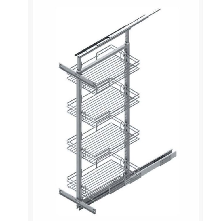 Colonne extractible télescopique à 4 paniers — caisson 45 cm, hauteur 1250-1400 mm — STARAX S-1122 2