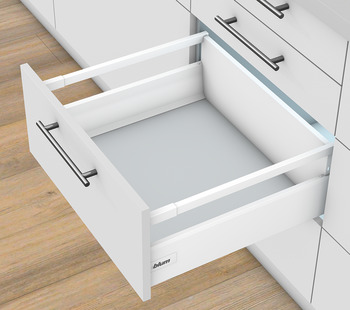 Kit tiroir metallique Blum TANDEMBOX blanc — profondeur 550 mm, AVEC rallonge de cote 1