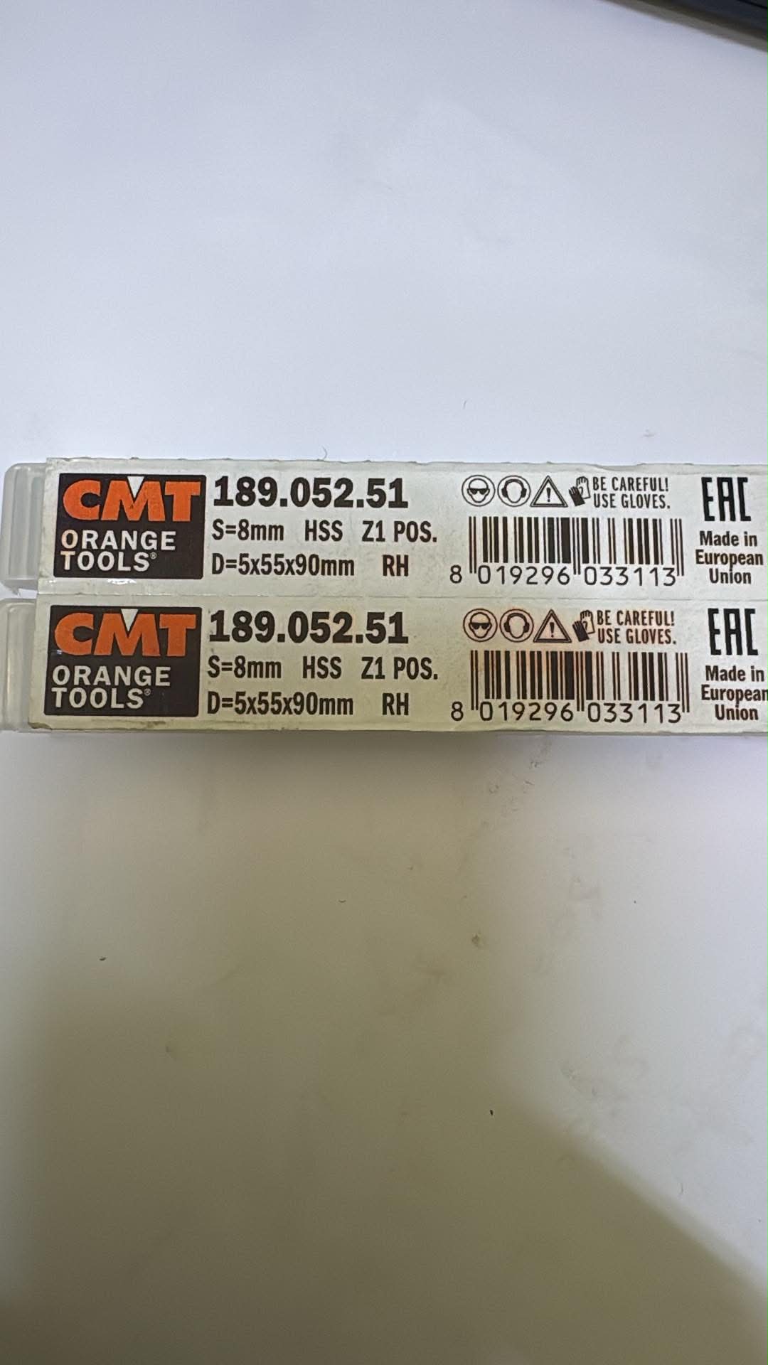 Fraise hélicoïdale pour aluminium — queue 8 mm · actif Ø5 × 55 mm — CMT 189.052.51 3