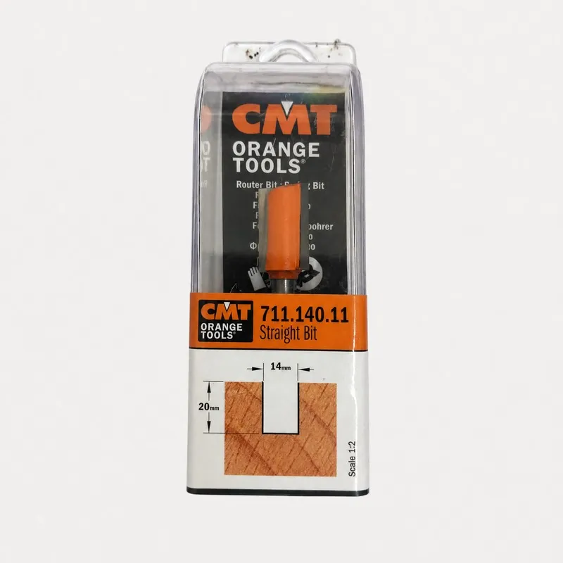 Fraise droite — queue 6 mm · actif Ø14 × 20 mm — CMT 711.140.11