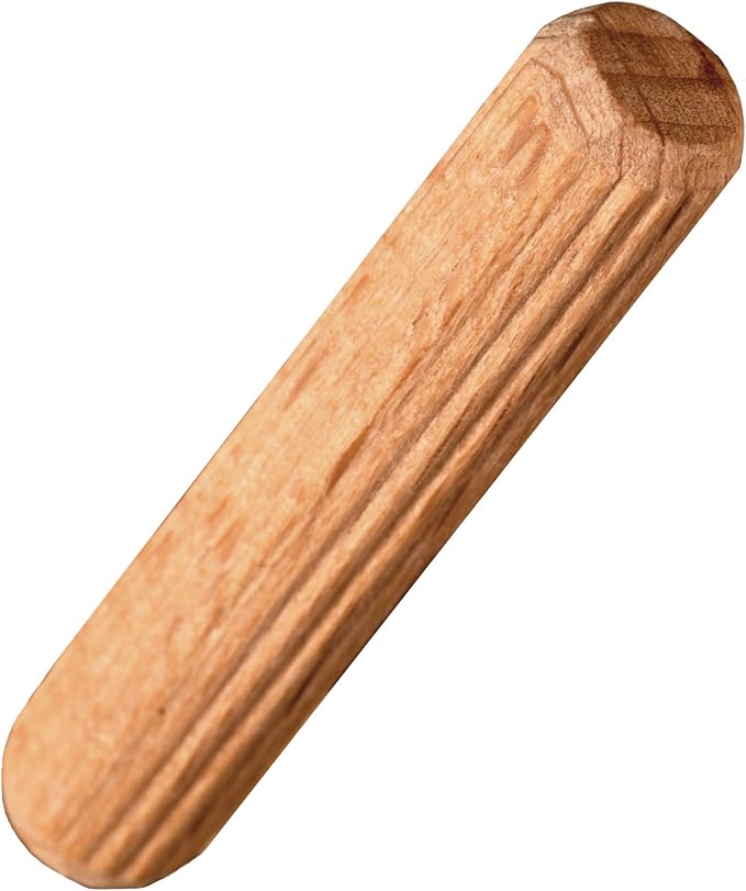 Tourillon en bois 3 cm, Ø 8 mm — cannelé, pour assemblage de panneaux et de bois massif 2