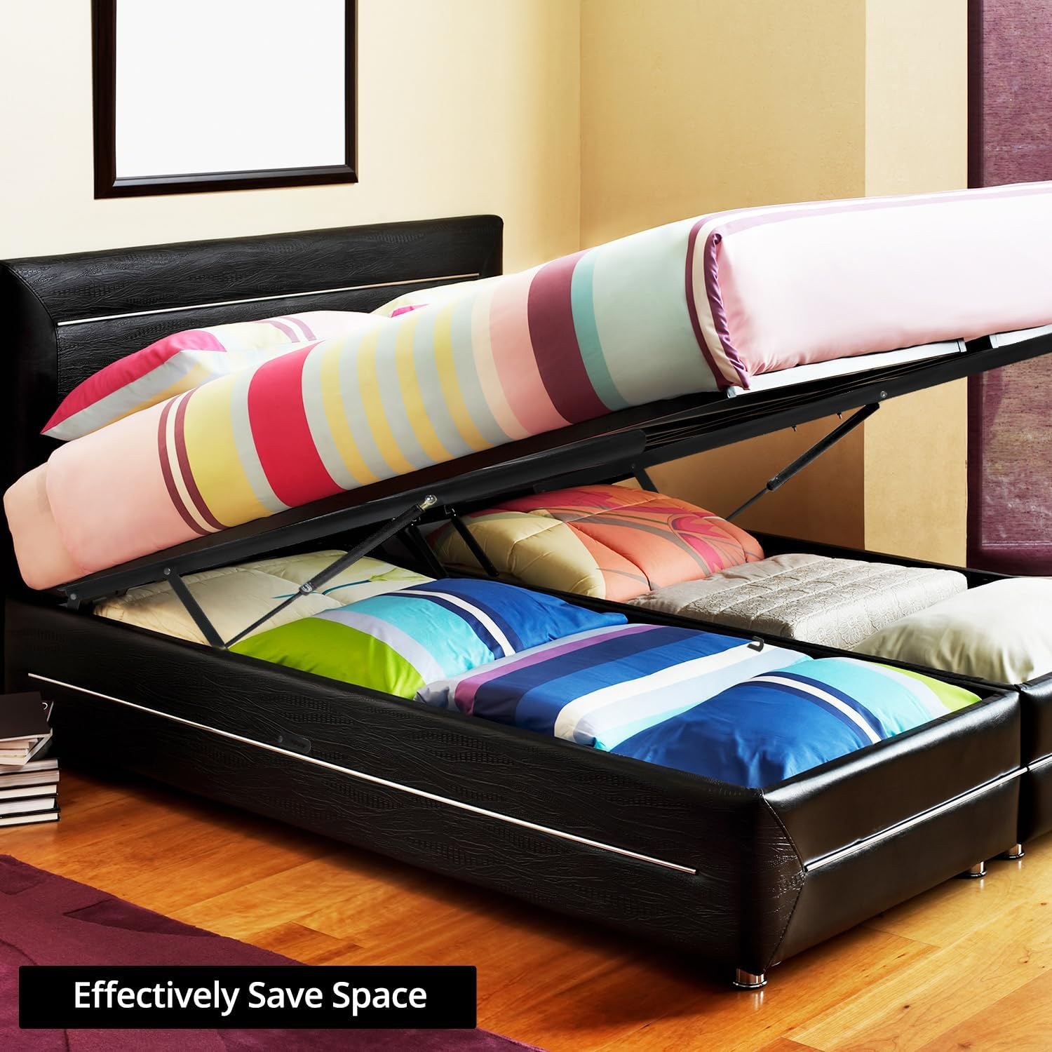 Mecanisme de lit coffre 120 cm, 2 places — verins 70 kg ou 110 kg 1