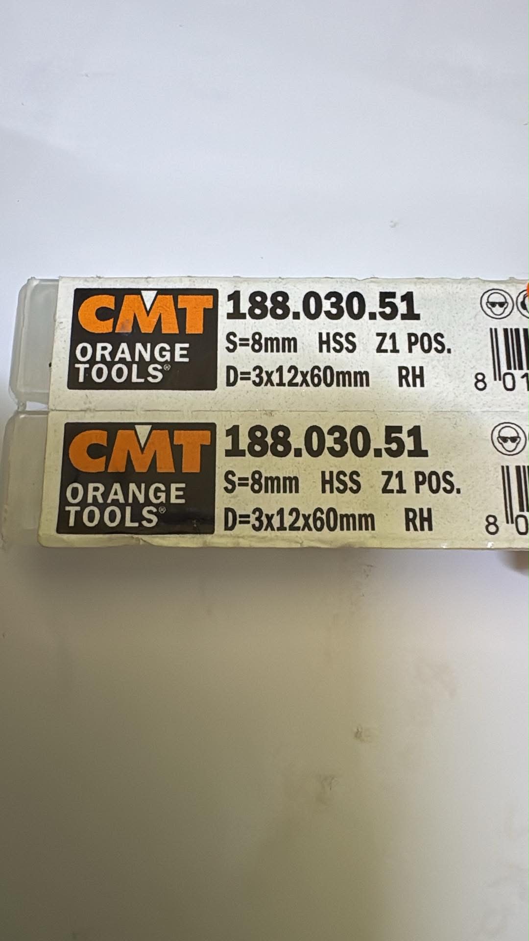 Fraise hélicoïdale pour aluminium — queue 8 mm · actif Ø3 × 12 mm — CMT 188.030.51 3