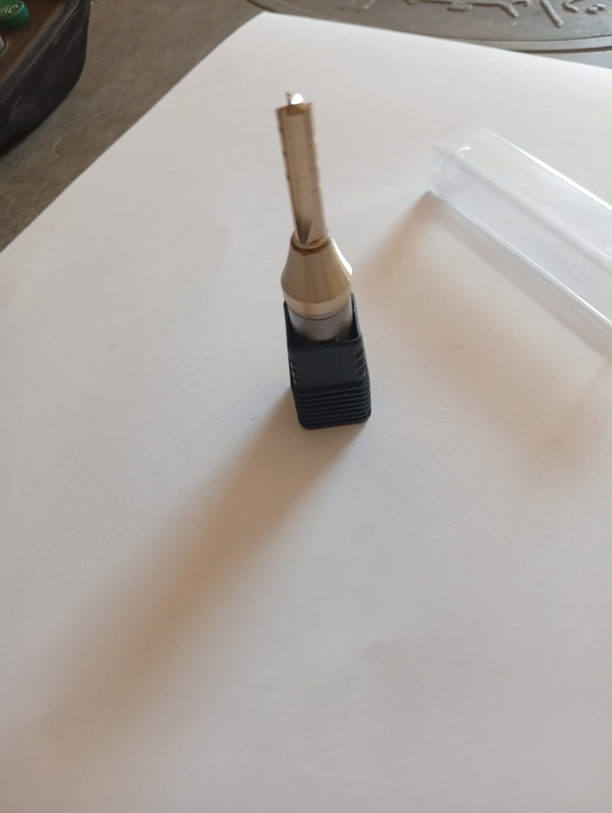 Fraise droite à trois tranchants — queue 12,7 mm · actif Ø6 × 22 mm — carbure TCT 2