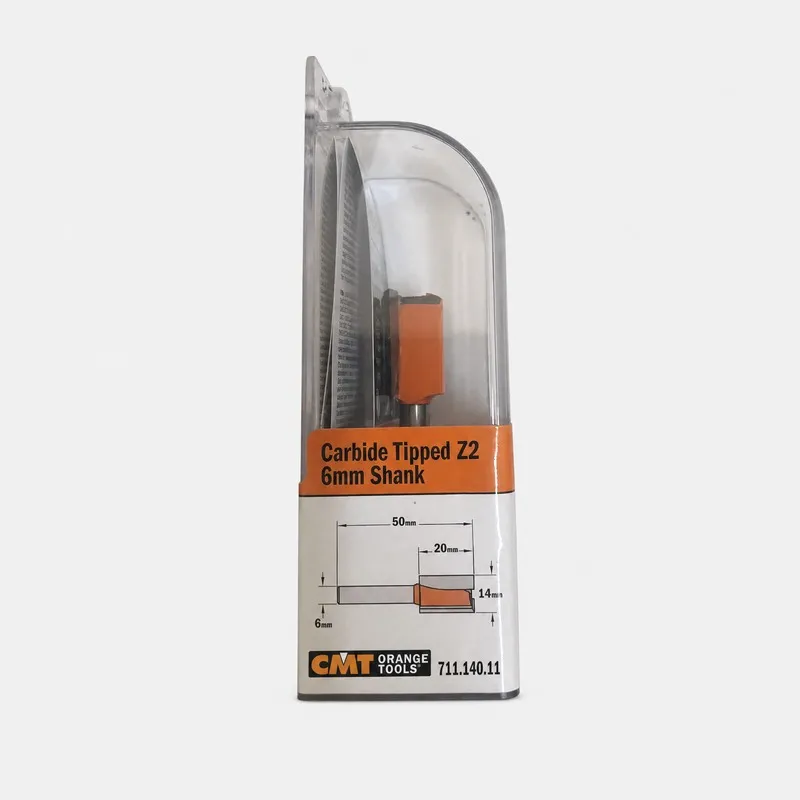 Fraise droite — queue 6 mm · actif Ø14 × 20 mm — CMT 711.140.11 3