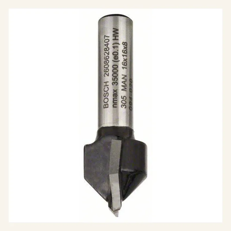 Fraise à rainurer en V 90° — queue 8 mm · actif Ø16 × 15,7 mm — Bosch 2608628407 3
