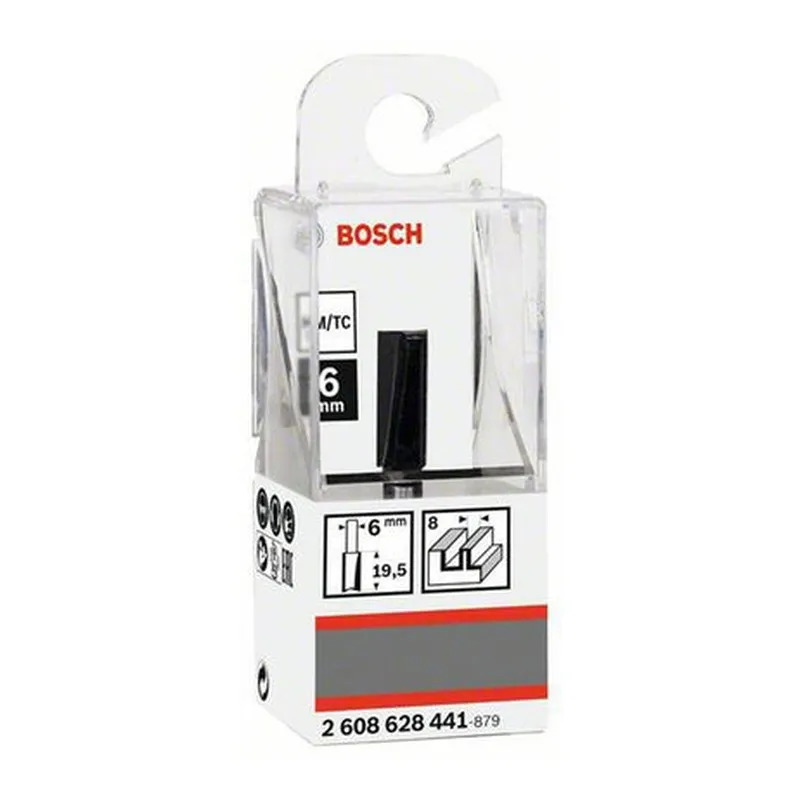Fraise droite — queue 6 mm · actif Ø8 × 19,6 mm — Bosch 2608628441 3