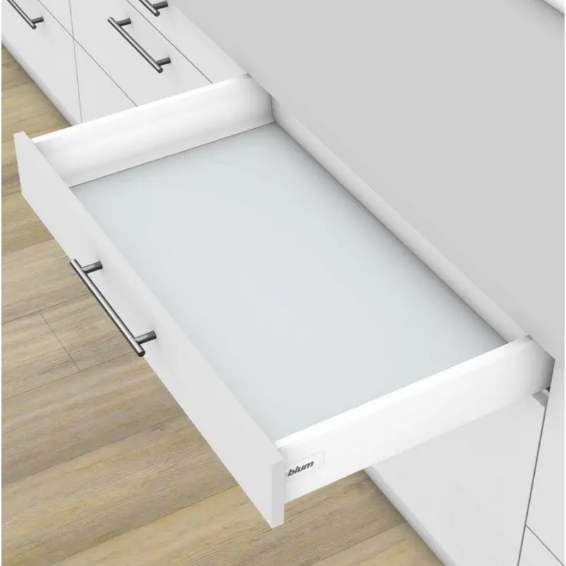 Kit tiroir metallique Blum TANDEMBOX blanc — profondeur 550 mm, SANS rallonge