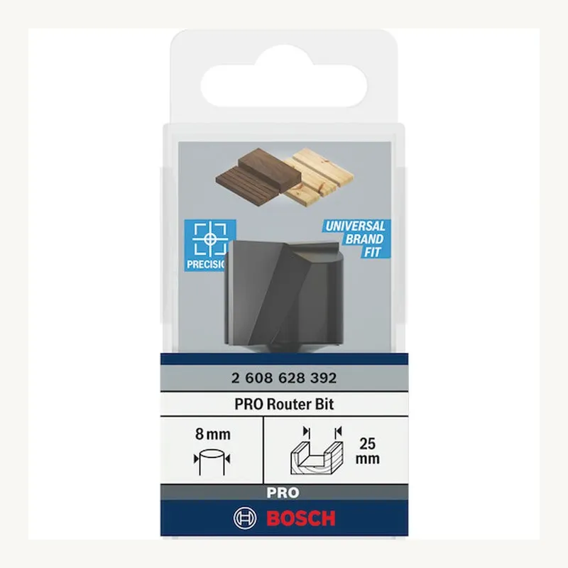Fraise droite — queue 8 mm · actif Ø25 × 19,6 mm — Bosch PRO 2608628392 3