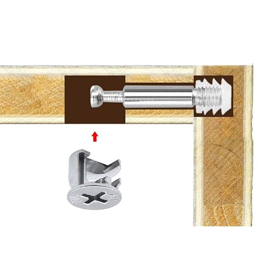 Vis excentrique 4 cm — assemblage démontable pour panneaux, came et goujon 4
