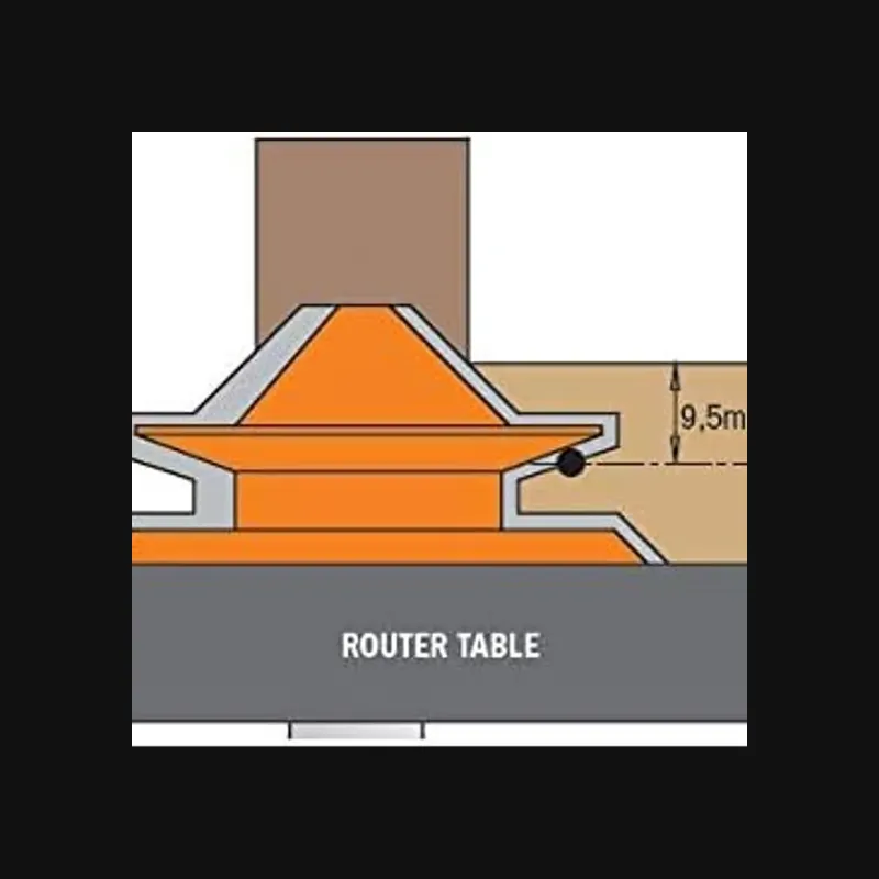 Fraise à onglet verrouillé — queue 12 mm · actif Ø50,8 × 22,2 mm — CMT 955.504.11 5