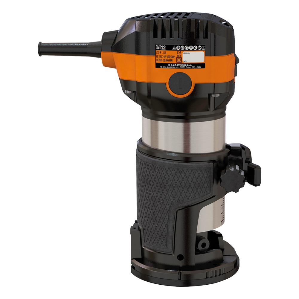 Affleureuse CMT Orange Tools CMT12 — 710 W, 10 000 à 30 000 tr/min, pinces 6, 6,35 et 8 mm 2
