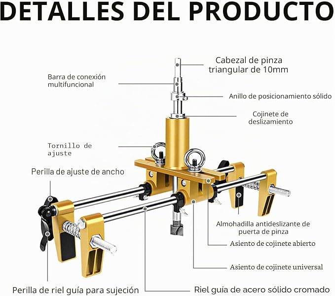 Gabarit de perçage pour serrure à encastrer 12